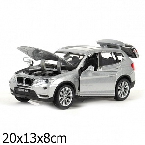 Машина BMW X3 металлическая, инерционная, свет и звук (Технопарк, BMW X3-WBsim) Машина BMW X3 металлическая, инерционная, свет и звук (Технопарк, BMW X3-WBsim)